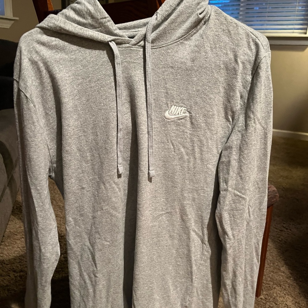 Nike Men's Gray Hoodie Shirt